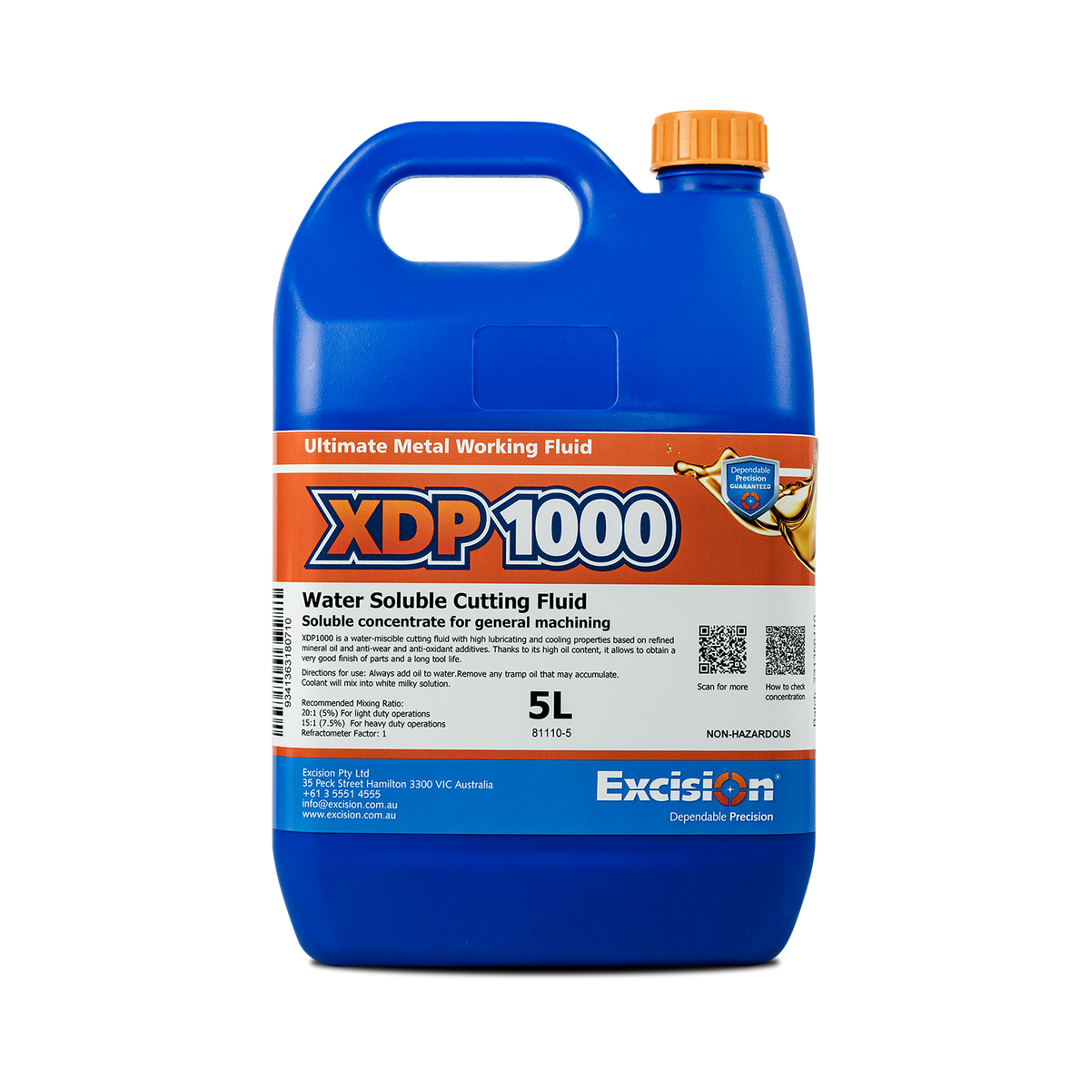 XDP1000 Soluble Coolant Excision Pty Ltd XDP1000 Soluble Coolant Excision Pty Ltd