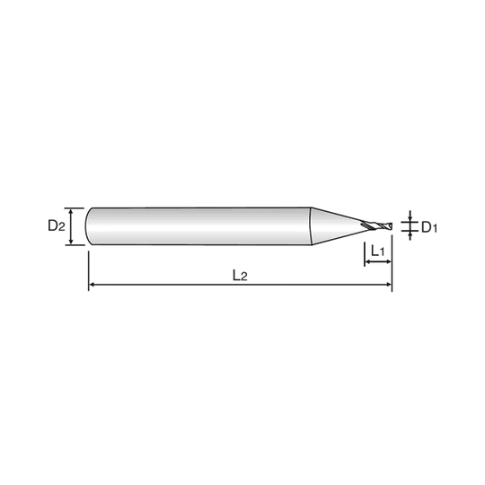 4G MILL 2 Flute 30°Helix End mill (SEME35)