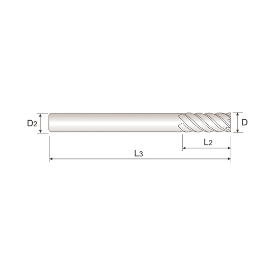 4G MILL 6 Flute 45°Helix End Mill (SEME75)