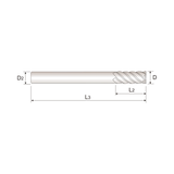 4G MILL 6 Flute 45°Helix End Mill (SEME75)