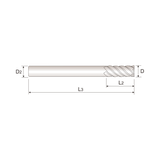 4G MILL 6 Flute 45°Helix End Mill (SEME75)