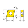 CCMT-UF Finishing Turning Insert (80° Positive)