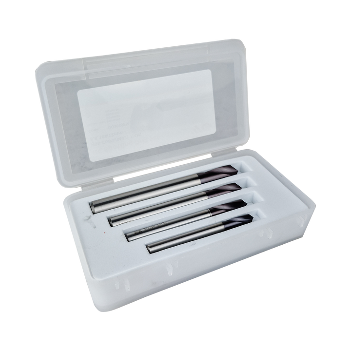 (DQ306) HSSCo8% (M42) NC Spotting Drill 90° (TiAlN Coated) 4 Piece Set