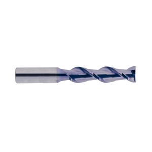 CARBIDE, 2 FLUTE 45° HELIX LONG LENGTH - TiCN Coated (EG522)