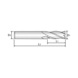 JET-POWER 4 Flute 35°Helix Short End Mill (EH913)