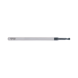 D-POWER 2 Flute 30°Helix Miniature Ball End Mill With Neck (EIB93)