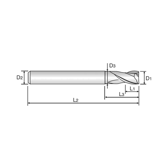 X5070 2 Flute 30°Helix End Mill (G8A01)