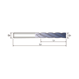 TANK-POWER 4 Flute 30°Helix Long E/M (GAC25)