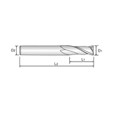 X-POWER PRO 4 Flute 30°Helix Short End Mill (GM811)