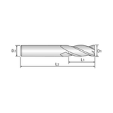 X-POWER PRO 4 Flute 30°Helix Long End Mill (GM817)