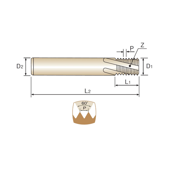 THREAD MILL TiAlN (L1214)