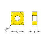 SCMT-UG General Turning Insert (Square Positive)