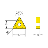 TNMG-UG Medium Machining (Stable) Turning Insert (60° Negative)