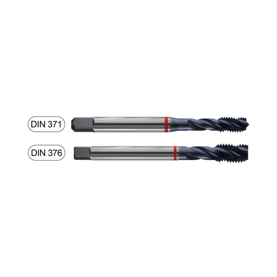 DIN371/DIN376 Spiral Flute TiAlN (TY313)