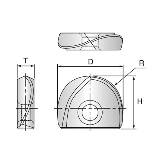 i-Xmill Ball Insert for General Purpose End Mill (XMB110A)