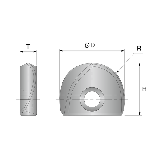 i-Xmill Ball Insert for Graphite End Mill (XMB110D)