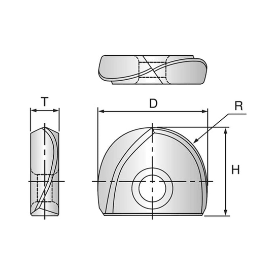 i-Xmill Ball Insert for Hardened Material End Mill (XMB120C)