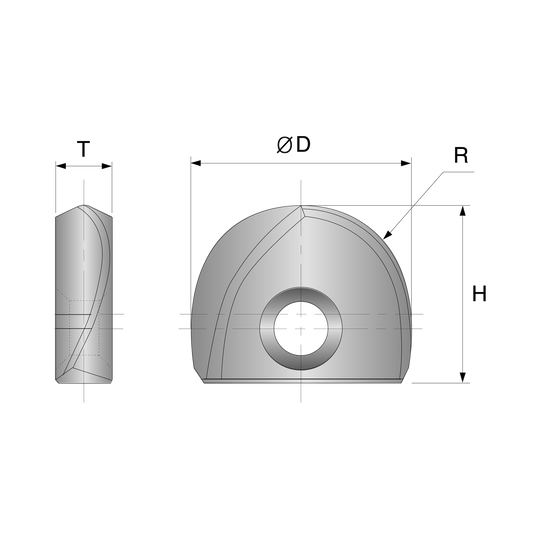 i-Xmill Ball Insert for High Hardened Material End Mill (XMB260T)
