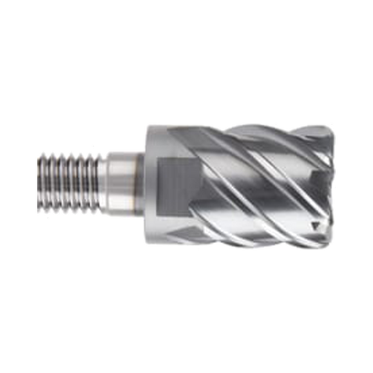 i-SMART 6 Flute 45°Helix Corner Radius Modular End Mill (XSEME68)
