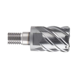 i-SMART 6 Flute 45°Helix Corner Radius Modular End Mill (XSEME68)