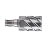 i-SMART 6 Flute 30°Helix Square Modular End Mill (XSEME75)