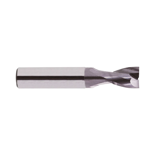 (EG930) Alu-Power Carbide 2Flute Corner Radius End Mill, Plain Shank (TiCN Coated)