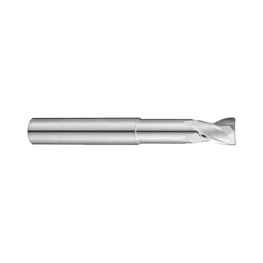 (E5909) Alu-Power Carbide 2Flute Corner Radius End Mill, Plain Shank