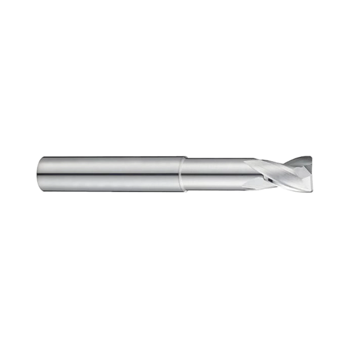 (E5909) Alu-Power Carbide 2Flute Corner Radius End Mill, Plain Shank