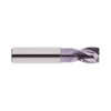 (EG909) Alu-Power Carbide 2Flute Corner Radius End Mill, Plain Shank (TiCN Coated)