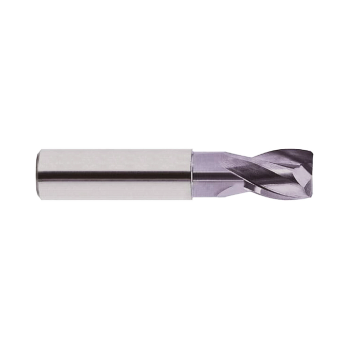 (EG909) Alu-Power Carbide 2Flute Corner Radius End Mill, Plain Shank (TiCN Coated)