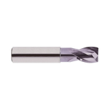 (EG909) Alu-Power Carbide 2Flute Corner Radius End Mill, Plain Shank (TiCN Coated)