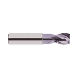 (EG909) Alu-Power Carbide 2Flute Corner Radius End Mill, Plain Shank (TiCN Coated)