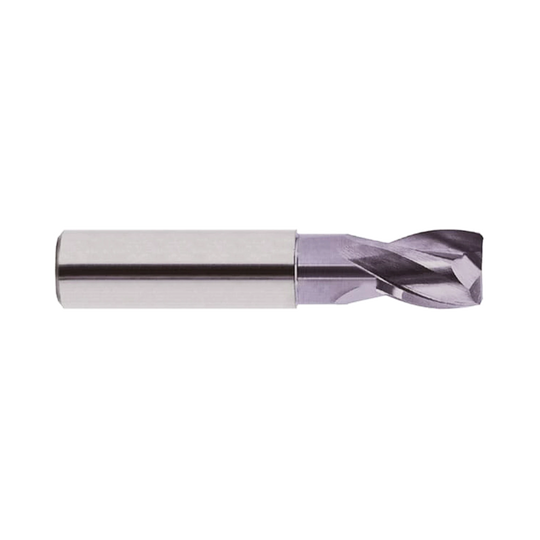 (EG909) Alu-Power Carbide 2Flute Corner Radius End Mill, Plain Shank (TiCN Coated)