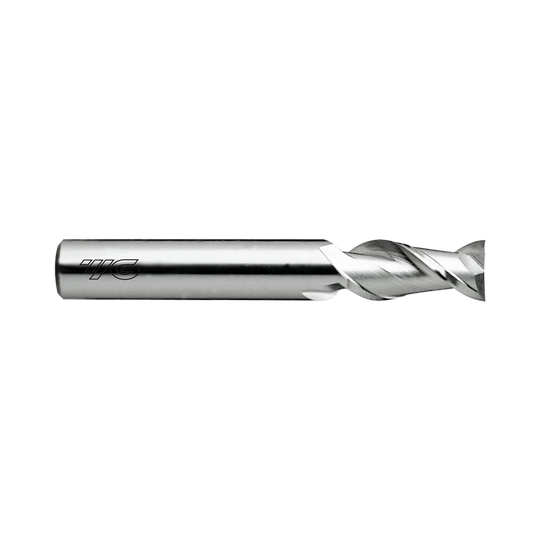 (E5522) Alu-Power Carbide 2Flute End Mill, Long Length, Plain Shank