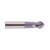 (EG910) Alu-Power Carbide 2Flute Ball Nose End Mill, Plain Shank (TiCN Coated)