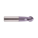 (EG910) Alu-Power Carbide 2Flute Ball Nose End Mill, Plain Shank (TiCN Coated)