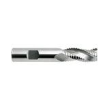 (E5742) Alu-Power Carbide 3Flute Roughing End Mill, Long Length, Plain Shank