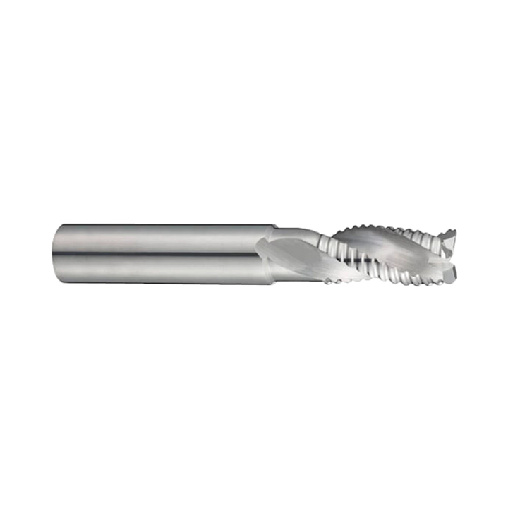 (E5E39) Alu-Power Carbide 3Flute Roughing End Mill, Regular Length, Flat Shank