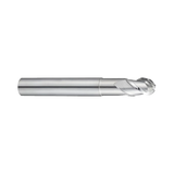 (E5908) Alu-Power Carbide 3Flute Ball Nose End Mill, Plain Shank
