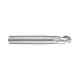 (E5908) Alu-Power Carbide 3Flute Ball Nose End Mill, Plain Shank