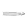 (E5908) Alu-Power Carbide 3Flute Ball Nose End Mill, Plain Shank