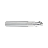 (E5908) Alu-Power Carbide 3Flute Ball Nose End Mill, Plain Shank