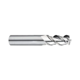 (E5E51) Alu-Power Carbide 3Flute Corner Radius End Mill, Long Length, Plain Shank