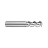 (E5E49) Alu-Power Carbide 3Flute End Mill, Long Length, Plain Shank
