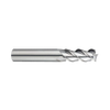 (E5E49) Alu-Power Carbide 3Flute End Mill, Long Length, Plain Shank