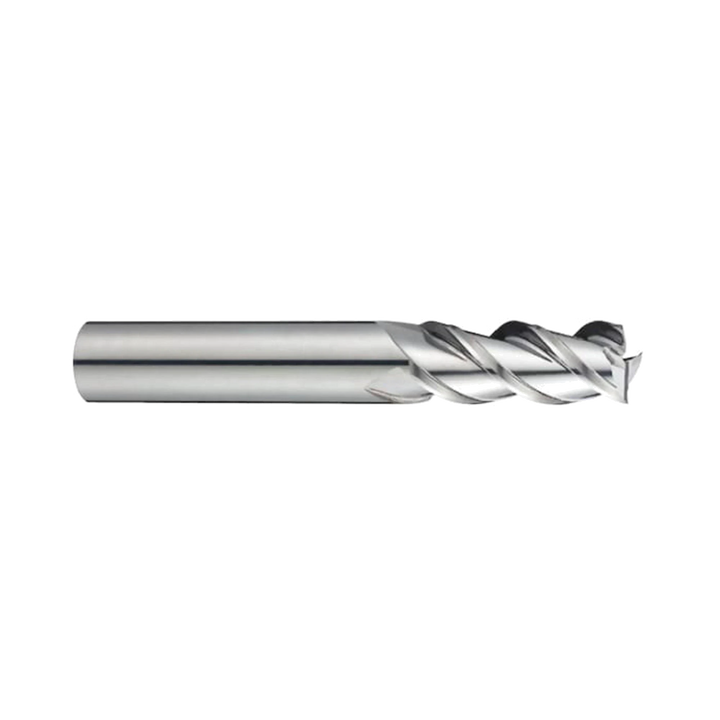 (E5E49) Alu-Power Carbide 3Flute End Mill, Long Length, Plain Shank