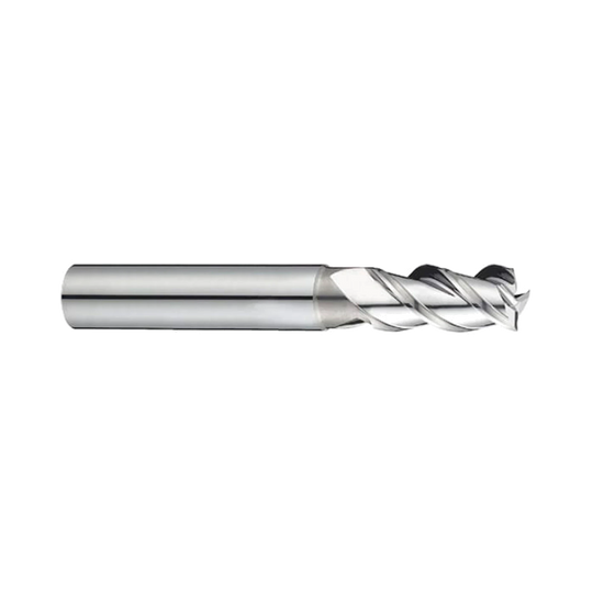 (E5E50) Alu-Power Carbide 3Flute End Mill, Regular Length, Plain Shank
