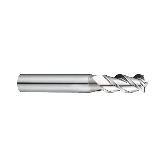 (E5E50) Alu-Power Carbide 3Flute End Mill, Regular Length, Plain Shank