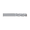 (E5H25) Alu-Power HPC Carbide, 3Flute Corner Radius End Mill Extended Neck/Long Length, Plain Shank