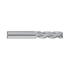 (E5H25) Alu-Power HPC Carbide, 3Flute Corner Radius End Mill Extended Neck/Long Length, Plain Shank